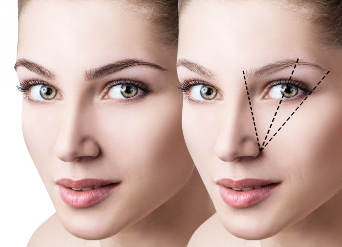 Die Augenbrauenform einer Frau kann in drei Schritten bestimmt werden