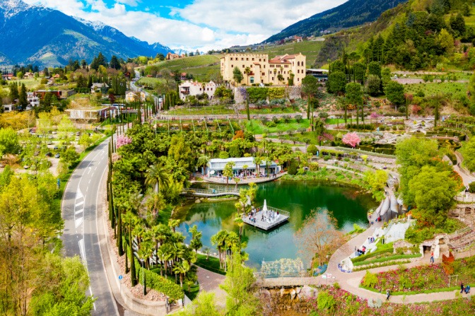 Botanische Gärten und Schloss Trautmannsdorf in Südtirol