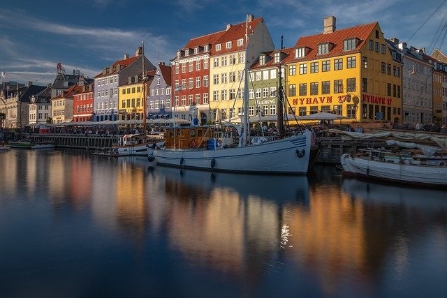 Eine idyllische dänische Stadt