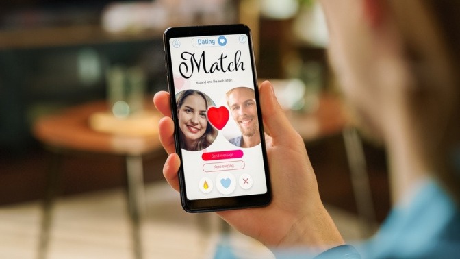 Bei der Dating-App erscheint ein Match