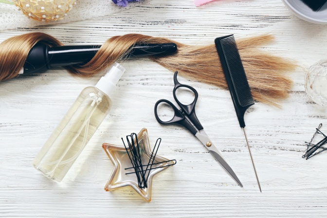 Professionelle Ausstattung eines Friseurs