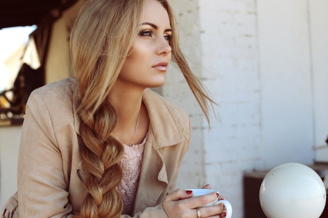 Geflochtener Ponytail