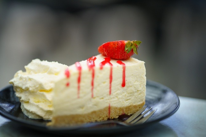 Käsekuchen mit Zucker oder Süßstoff