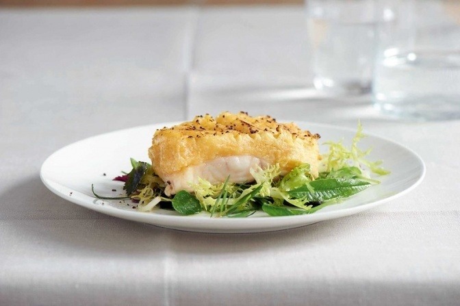 Ein Gericht der Mayr Cuisine
