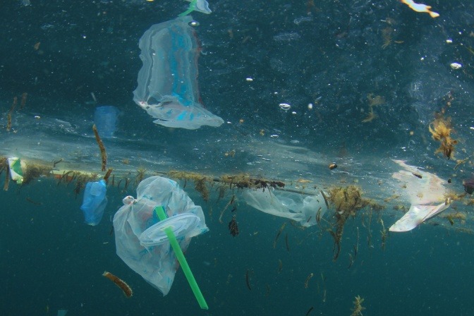 Im Ozean schwimmt Müll