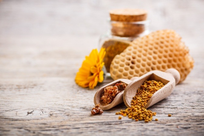 Propolis und Honig 