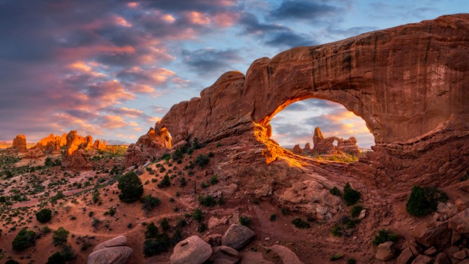 Felsformation aus Utah als Reiseziel im April