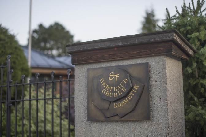 Eingangsbereich der Schönheitsfarm von Gertraud Gruber