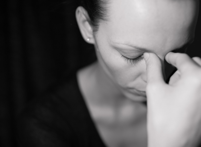 Bei einer Depression sind viele sehr weinerlich