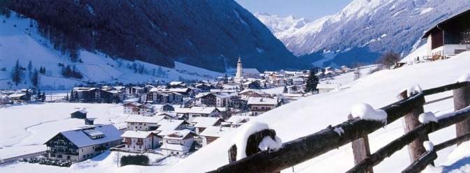 Stubaital in Tirol im Winter