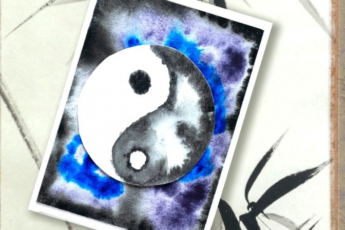 Yin und Yang, die weibliche und männliche Energie symbolisieren
