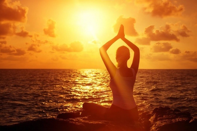 Yoga am Strand