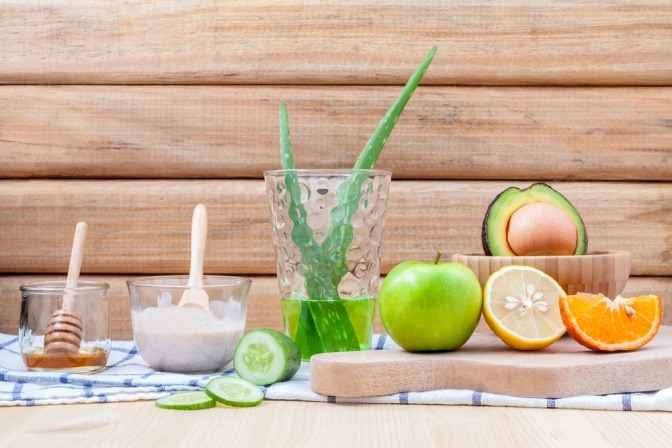 Zutaten für ein Peeling Grundrezept