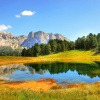 Bergsee als attraktives Ziel für Urlaub in Südtirol