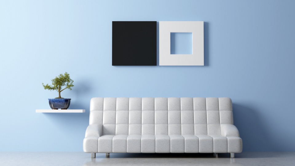 Feng Shui Einrichtung kann viel zum Wohlbefinden beitragen Ein Zimmer ist mit einer modernen Feng Shui Einrichtung ausgestattet