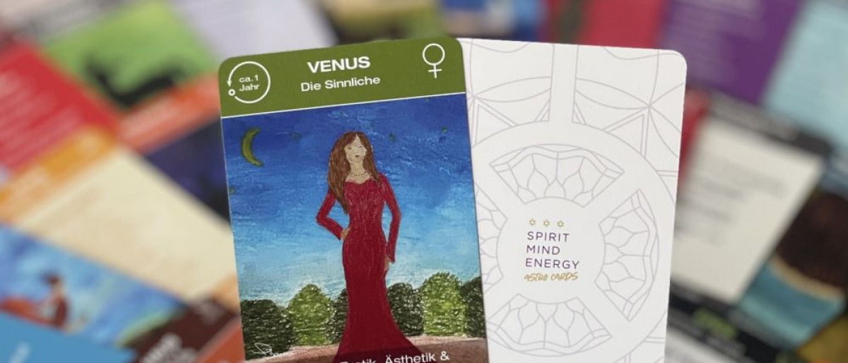 Karte zeigt die Venus als Symbol für Sinnlichkeit