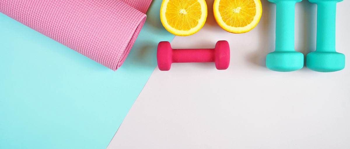 Sportausrüstung für ein Workout