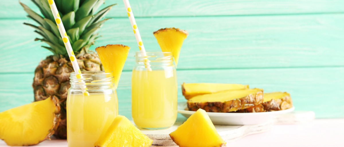 Ananas für eine Ananas-Diät zubereitet