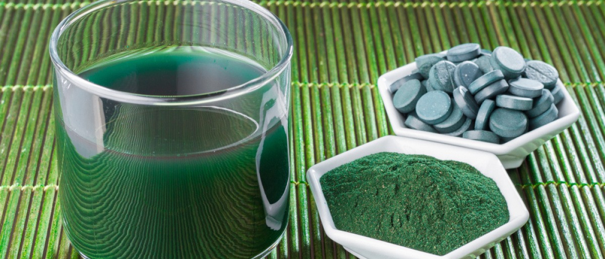 Chlorella Pulver und Presslinge