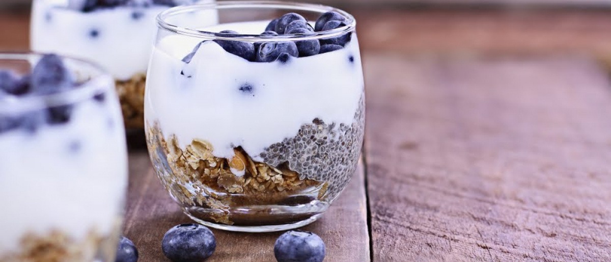 Dessert mit Chia-Samen