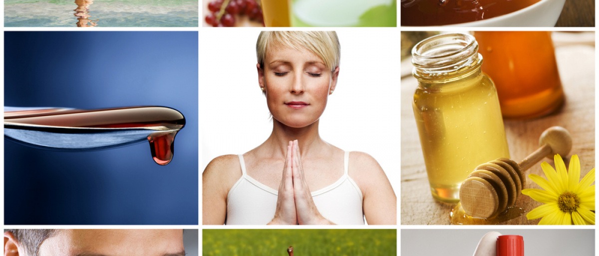 Auf einer Collage sind die verschiedenen Themen vom Gesundheitsmagazin Balance Beauty Time
