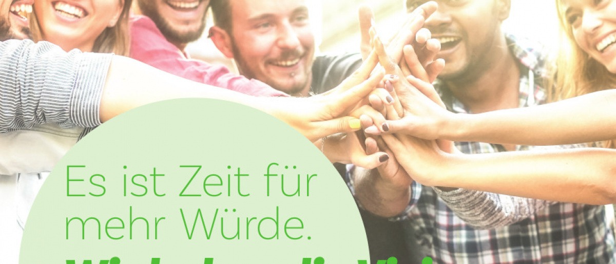 Plakat für den Online Würde Kongress von Stefanie Menzel