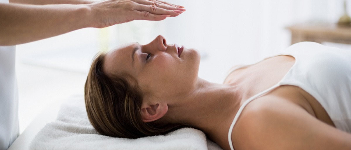 Reiki-Behandlung.