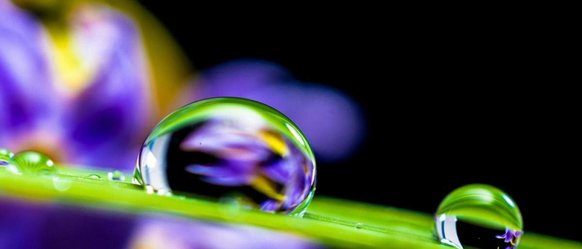 Ein Wassertropfen vermittelt: Glaube an dich