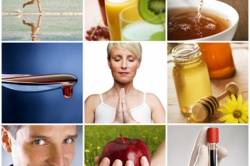 Auf einer Collage sind die verschiedenen Themen vom Gesundheitsmagazin Balance Beauty Time