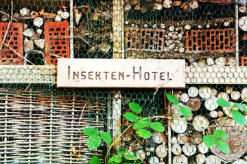 Selbst gebautes Insektenhotel