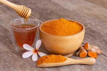 Kurkuma und Honig