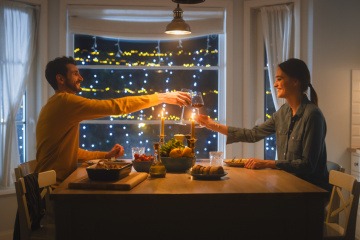 Lichtfarbe Küche im Essbereich