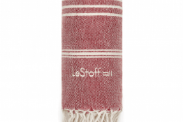 LeStoff Hanf Hamamtuch Bordeaux