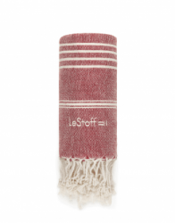 Vorschaubild für Hamamtuch Hanf Bordeaux von LeStoff 